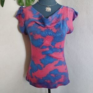 Johnny B Good Tie Dye Scoop Neck Top